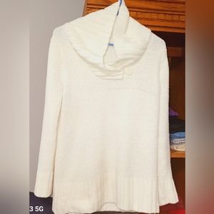 Merona soft & fluffy white sweater - used